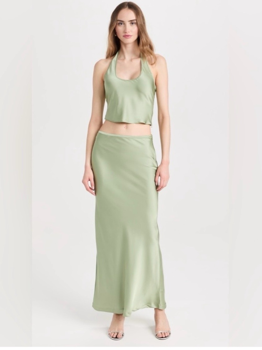 Lioness Satin Maxi Skirt Set